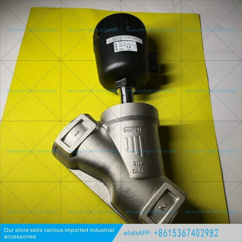 BURKERT2000 공압 앵글 시트 밸브 G21/2 DN65 PTFE 316 바디 00001402