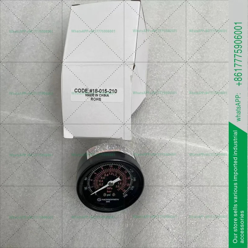 18-015-210 노그렌 압력 게이지 1/4인치 NPT 나사 0-21바/2.1Mpa/50mm