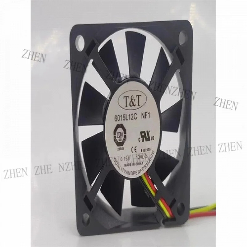 Y 6015L12C NF1 DC12V 0.15A 6CM 6015 3선식 냉각팬