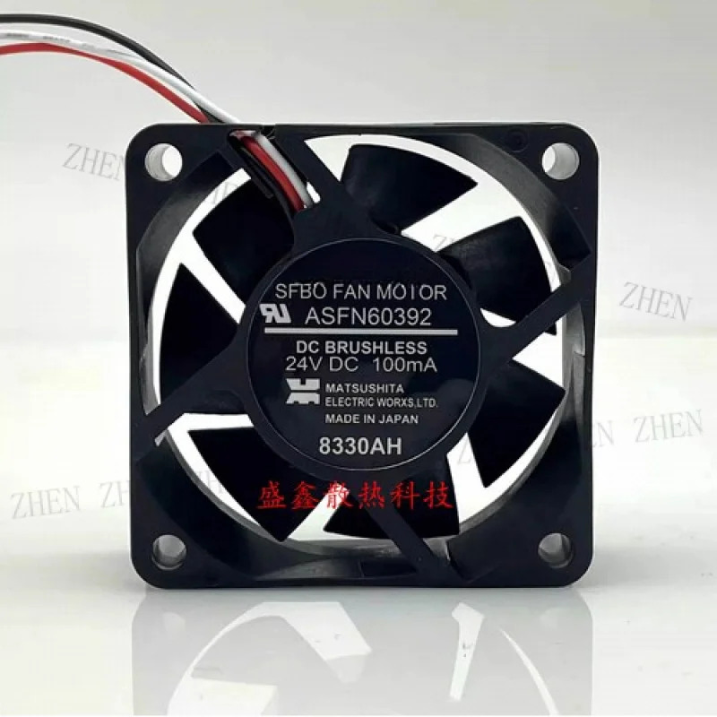 Y ASFN60392 DC24V 100mA 6025 6cm 3선 냉각팬기능