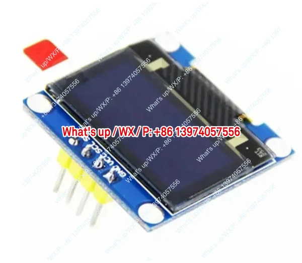 마이크로 OLED 디스플레이 모듈 아두이노0.96인치 12864 4핀 홀 I2C IIC 시리얼 SSD1306 컨트롤 모노크롬 128x64 096GW