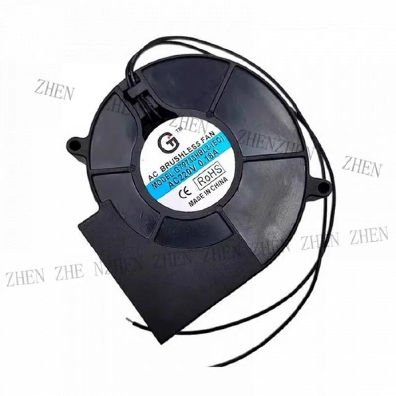 Y FOR 9733HBL2-EC AC220V 0.18A 2-와이어 블로워 터보 팬