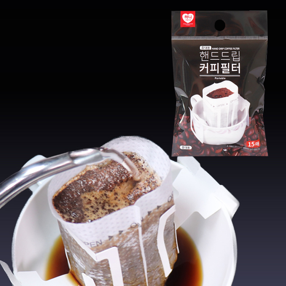 하니 NO드리퍼 핸드드립 커피필터 15매 - 상품 이미지