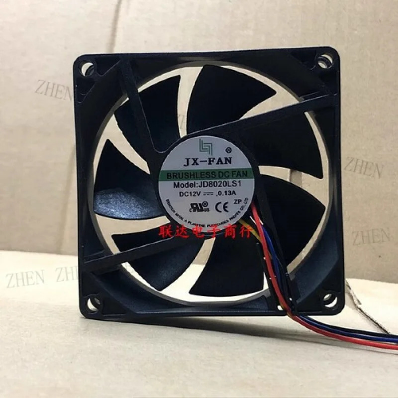 Y for JX-FAN JD8020LS1 DC12V 0.13A 8CM 4선식 냉각팬