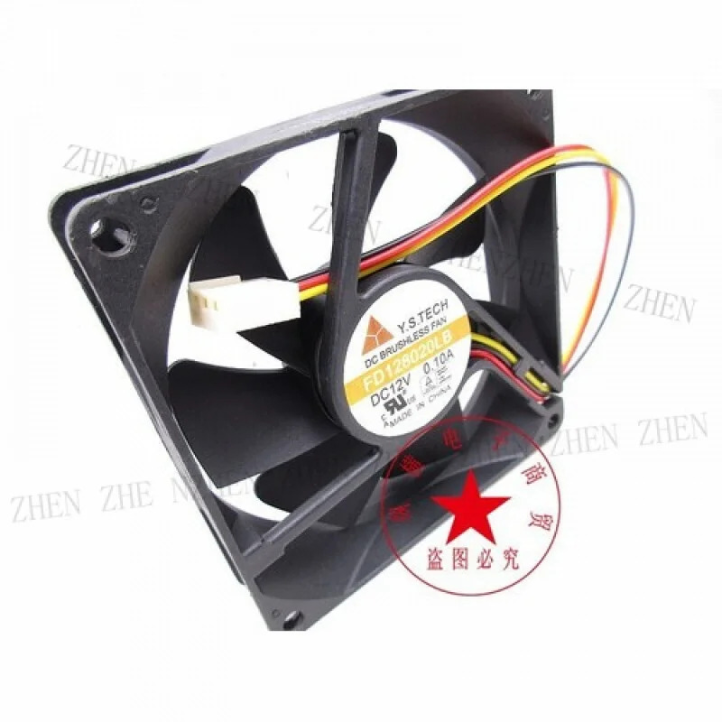 Y FD128020LB 8CM 12V 0.10A초저소음 냉각팬