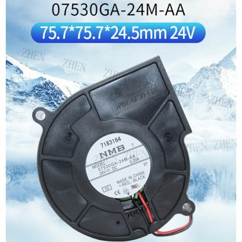 Y for 07530GA-24M-AA 7530 24V 0.2A 7Cm 고풍량 터보 블로워 팬