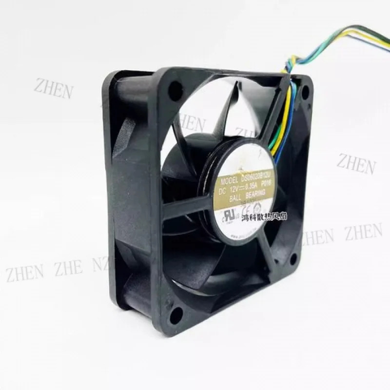 Y DS06020B12U DC12V 0.35A 6cm 6020 4선 냉각팬