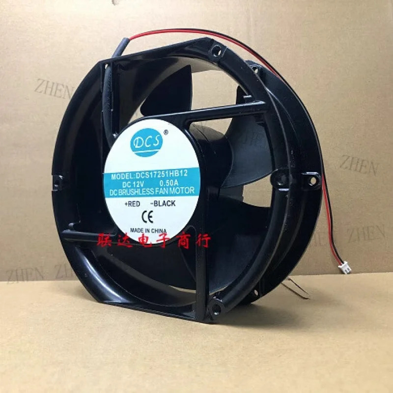 Y FOR DCS DCS17251HB12 DC12V 0.50A 17cm 유도 냉각팬