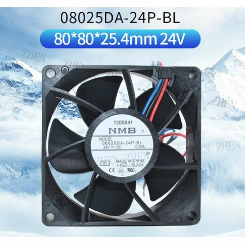 Y 08025DA-24P-BL 냉각팬 8025 DC24V 0.35A 8CM 3핀