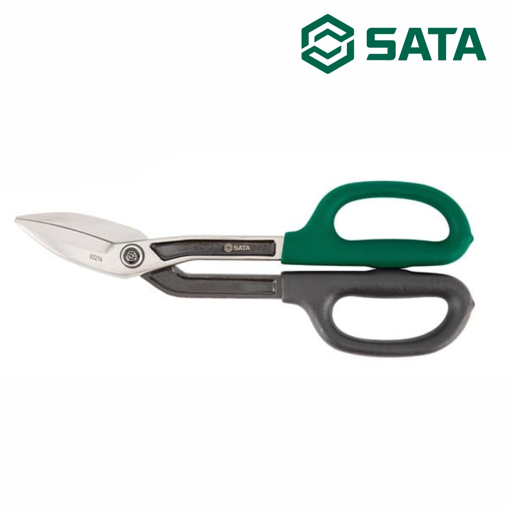 사타 SATA 곡선형 철판 가위 286mm(10인치) 93214 함석가위 철판가위 - 상품 이미지