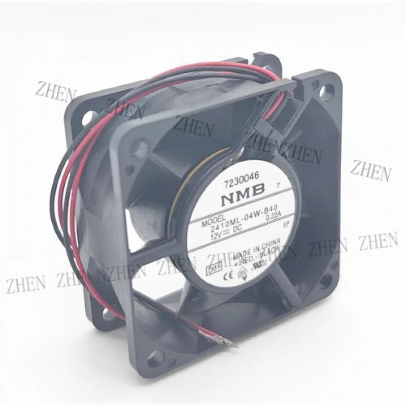 Y 2410ML-04W-B40 6025 6CM 12V 0.22A 이볼 샤시 냉각팬 2선
