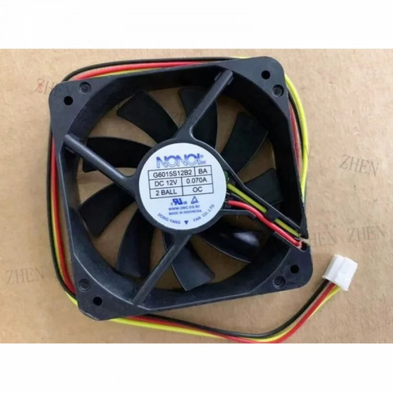 Y G6015S12B2-BA 냉각팬 DC12V 0.07A 6015 3와이어