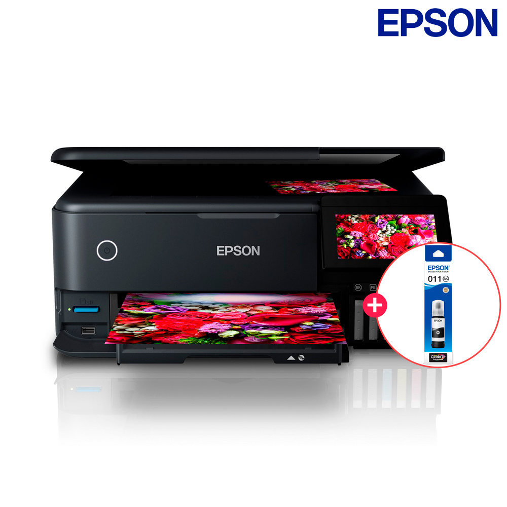 [검정잉크 1개 추가] 엡손 L8160 에코탱크 무한 잉크젯 포토 프린터 인쇄 기본 잉크 포함 - 상품 이미지