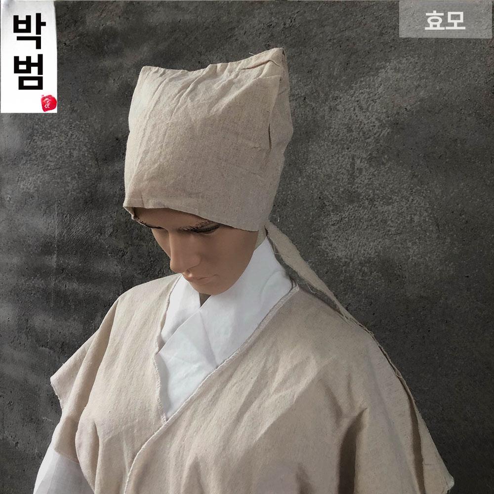 삼베 상복 일회용 롱 모자 독립포장 장례복 수의 리넨 롱 - 상세 이미지 4