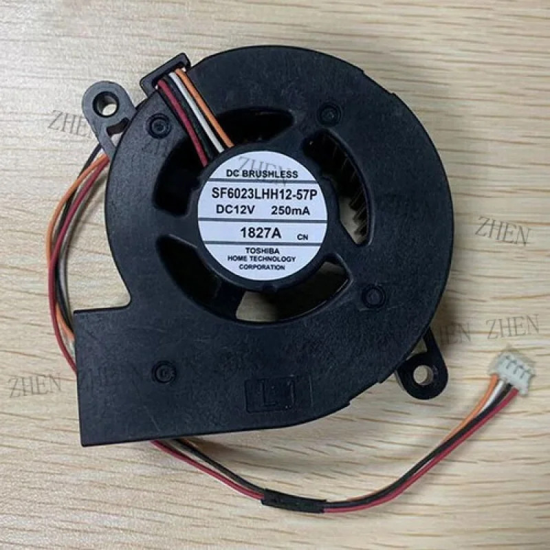 Y SF6023LHH12-57P 프로젝터 터보 팬 6023 DC12V 250mA 6CM 4핀