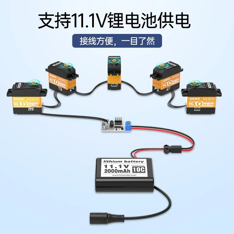 고속 직렬 스티어링 기어 자기 토크 4족 개 로봇- HTS-30HS 11.1V 30Nm