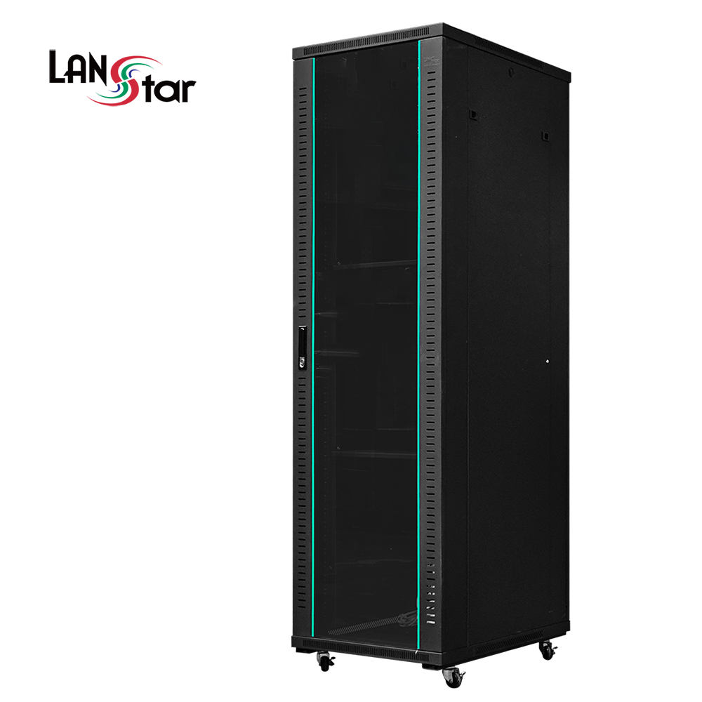 랜스타 LS-2000HB 허브랙 검정 42U 2000x800x600 통신랙 국제규격 - 상품 이미지