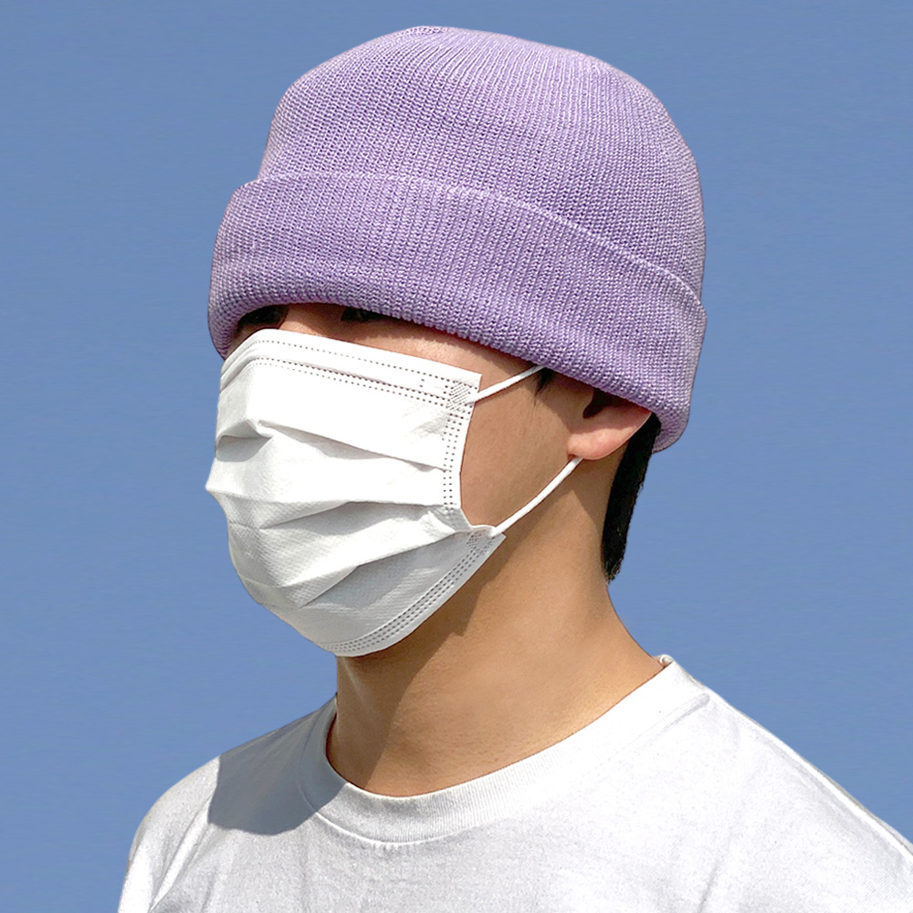 61cm 빅사이즈 아에르 여름 비니 니트 대두 모자 남자 여자 무지 봄 커플 골무 숏 - 상세 이미지 4