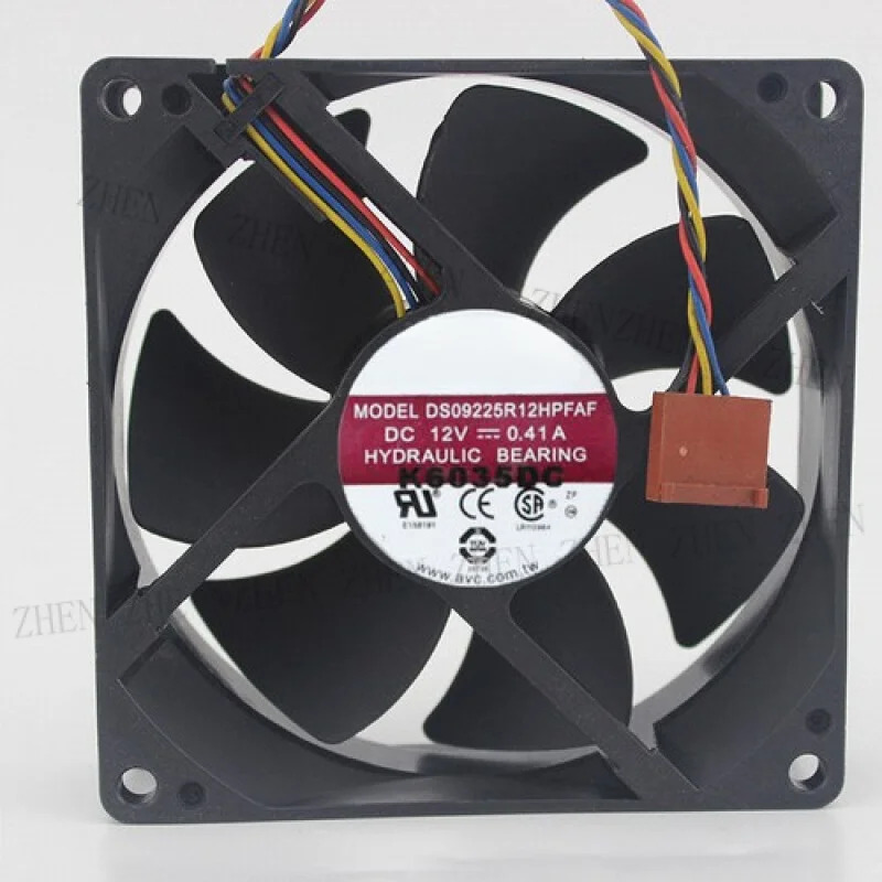 Y DS09225R12hp호환FAF 유압 베어링 팬 9225 DC12V 0.41A 9CM 4핀
