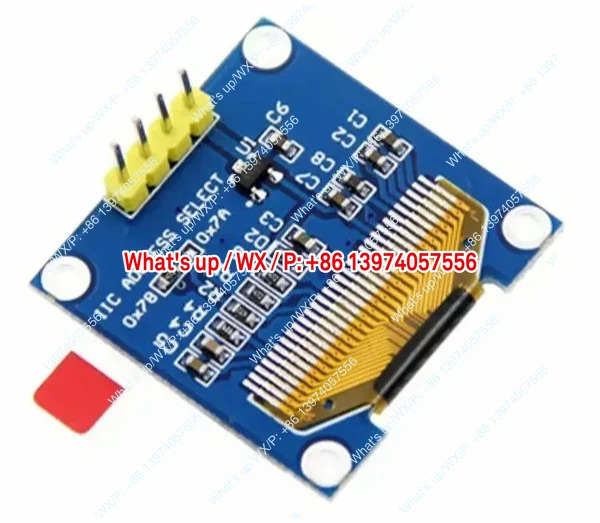 마이크로 OLED 디스플레이 모듈 아두이노0.96인치 12864 4핀 홀 I2C IIC 시리얼 SSD1306 컨트롤 모노크롬 128x64 096GW