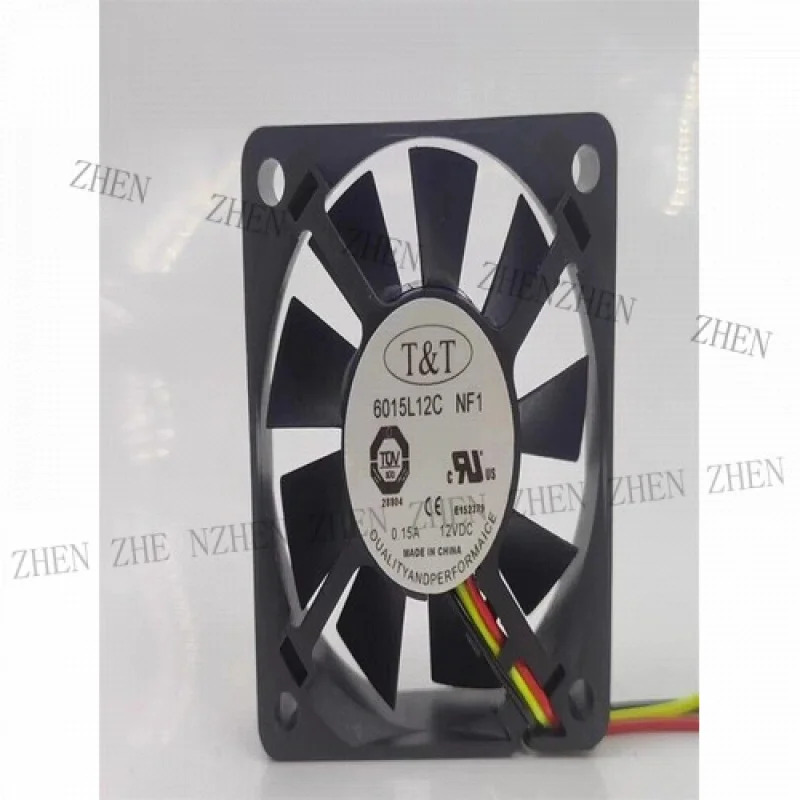 Y 6015L12C NF1 DC12V 0.15A 6CM 6015 3선식 냉각팬