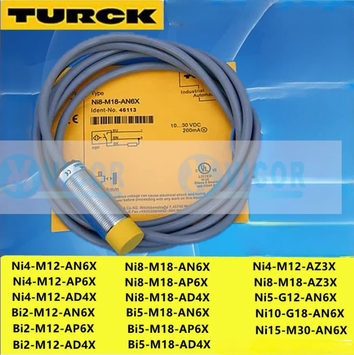 TURCK 센서 Ni8-M18-AD4X AN6X Bi2-EG08 Ni5-G12 Ni10-G18 NI3-EG08 BI1.5-EG08 Ni4-M12-AZ3X BI2-M08 NI15-
