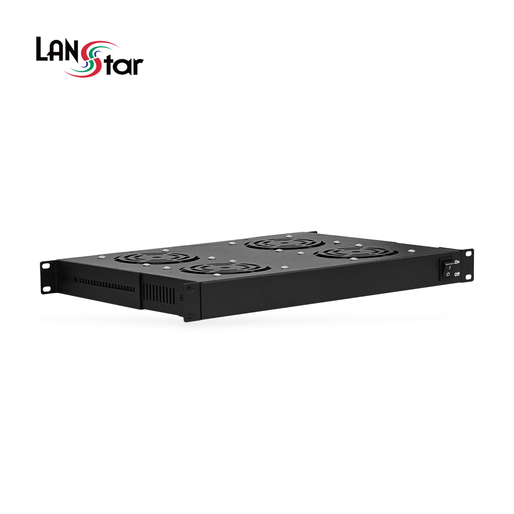 랜스타 허브랙 서버랙 쿨링팬 19인치 통신랙 라우터 방열 쿨러 4개 (LS-HS4FAN) - 상품 이미지