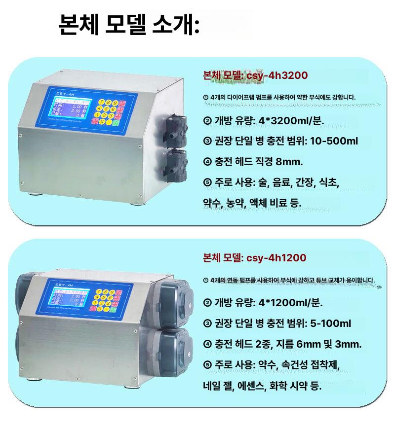 자동 컨베이어 액체 주입기 병 소분 충진기 4H1200 4H3200 다이어프램펌프 12l min - 상세 이미지 4