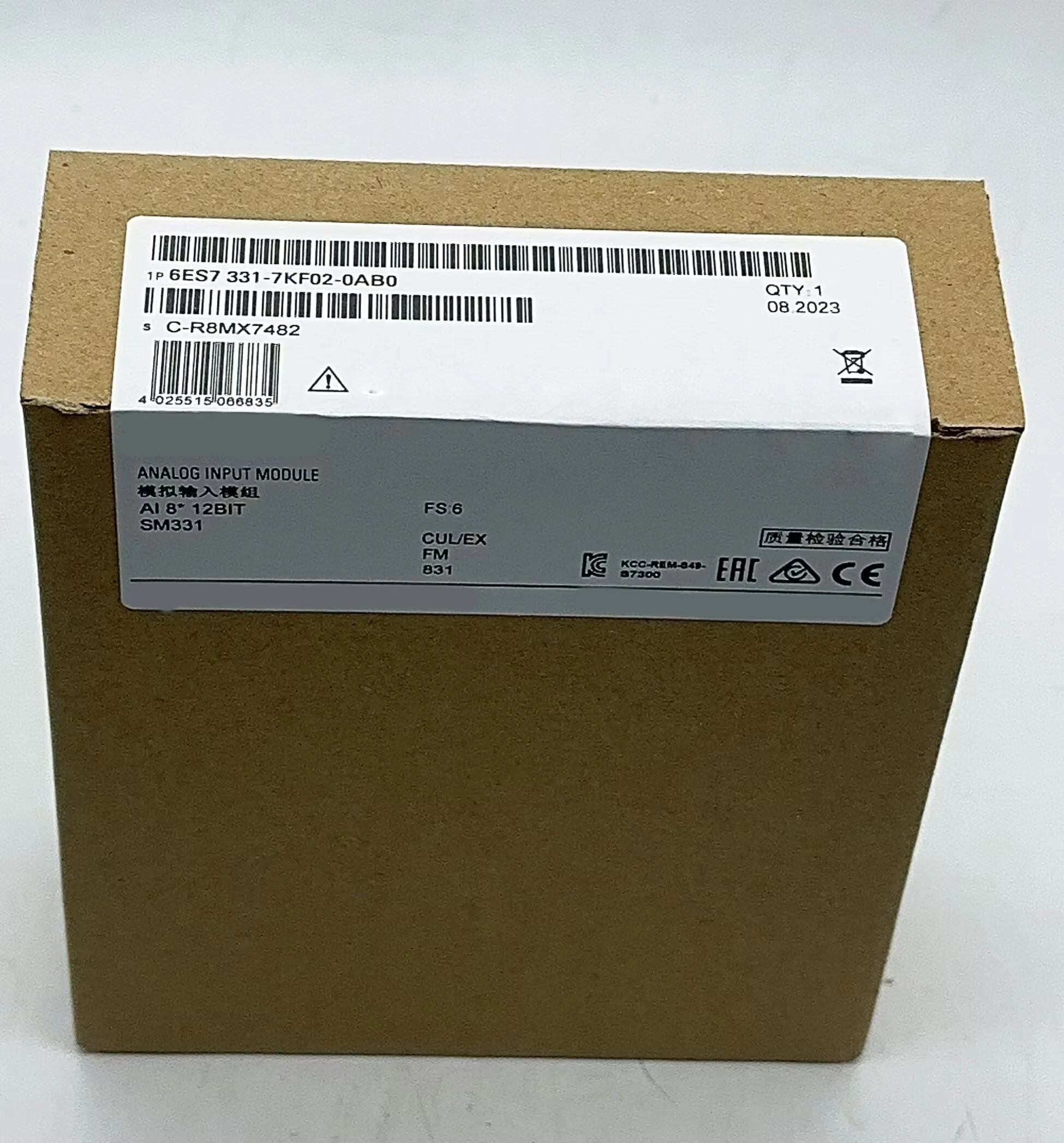 6ES7331-7KF02-0AB0 PLC 모듈