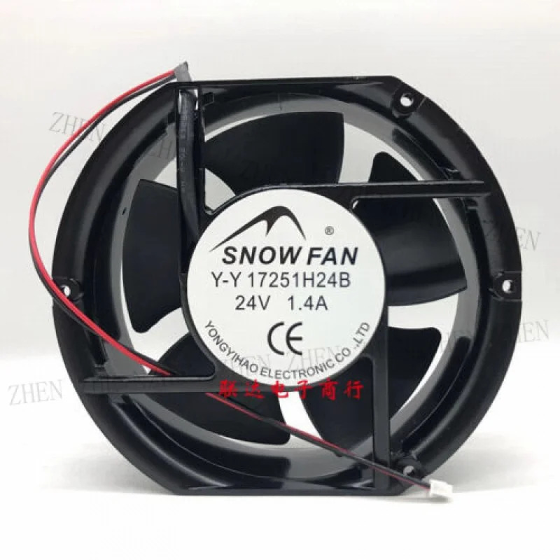 Y for SNOWFAN Y-Y17251H24B 24V 1.4A 17CM 2-선식 냉각팬