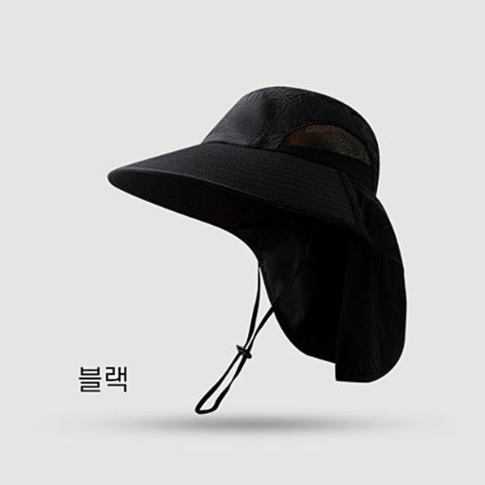 등산모자 자외선차단 햇빛가리개 여름 플랩캡 박대표마켓 - 상세 이미지 4