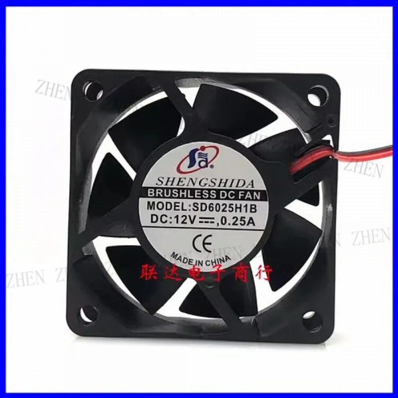 Y SD6025H1B DC12V 0.25A 6CM 2선식 냉각팬