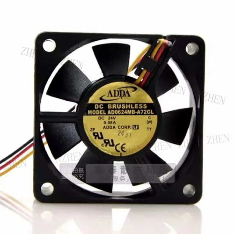 Y AD0624MB-A72GL 6025 DC24V 0.08A 6CM 3선 인버터 냉각팬