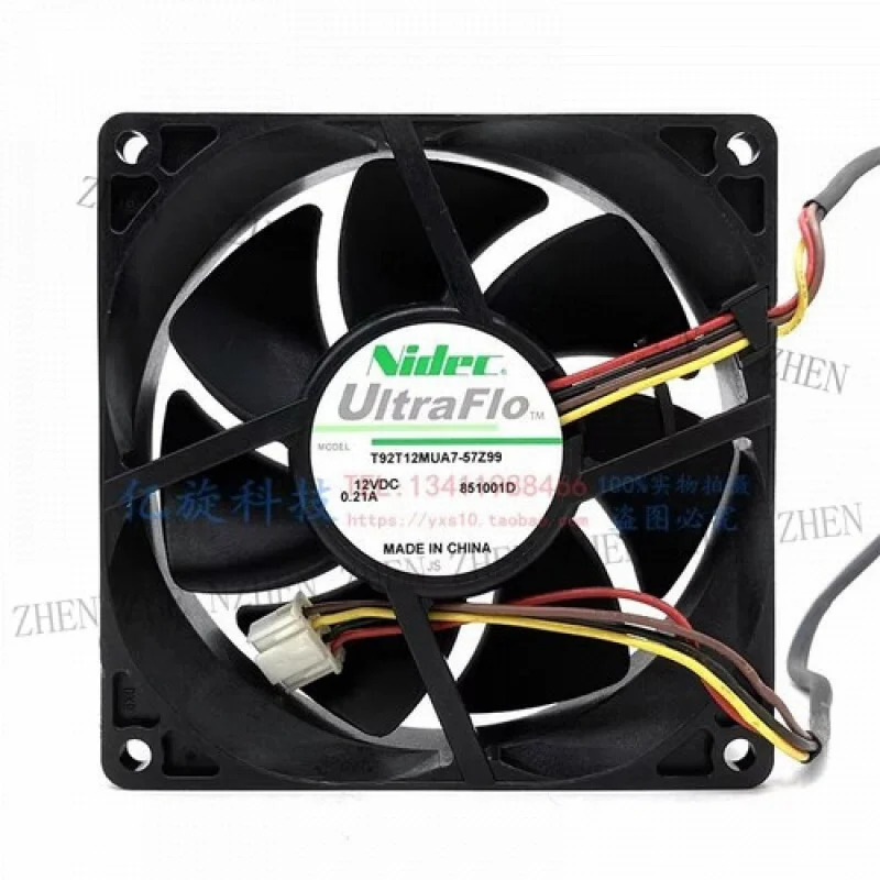 Y for T92T12MUA7-57Z99 9025 DC12V 0.21A 9CM 4핀 냉각팬