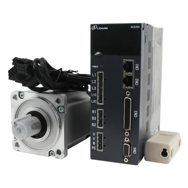 220V 2.6KW AC 서보모터 10N.M. 2500RPM 단상 드라이브 영구자석 드라이버
