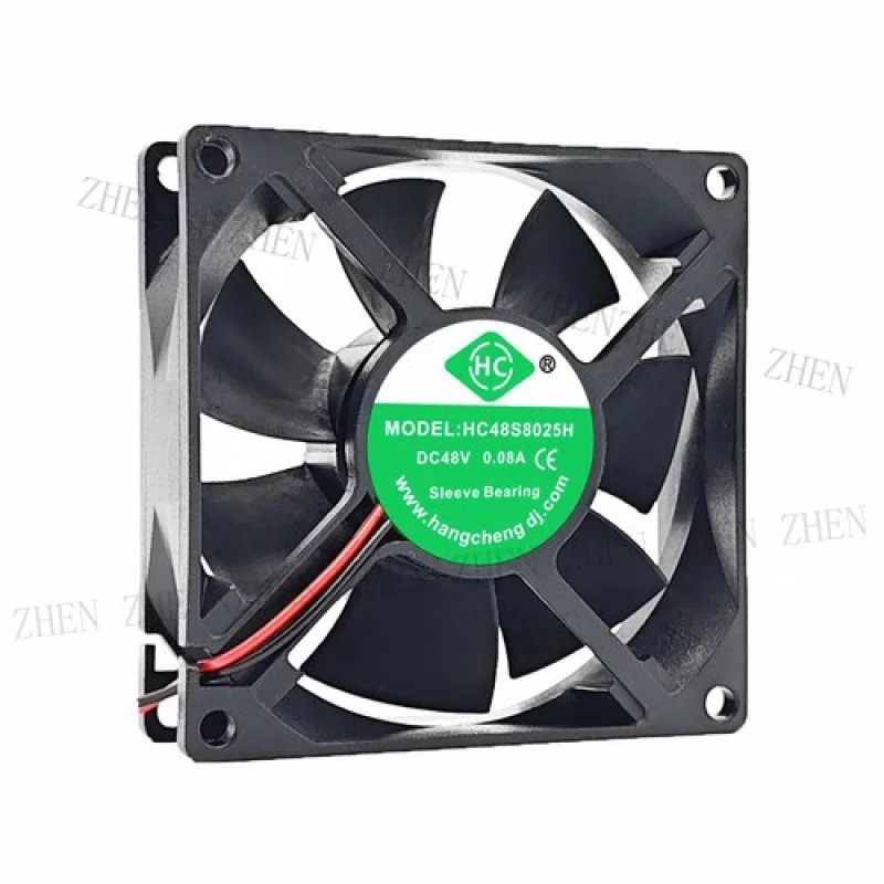 Y HC48S8025H DC48V 0.08A 80x80x25MM 2선식 냉각팬