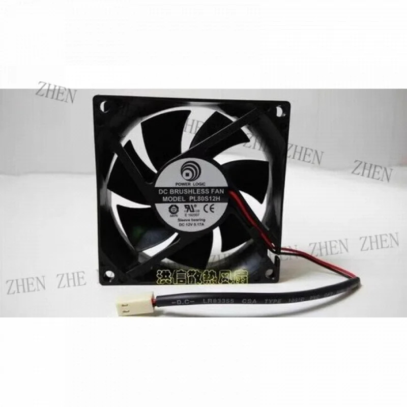 Y 8025 PL80S12H DC12V 0.17A 8CM 80x80x25MM 2핀 냉각팬기능