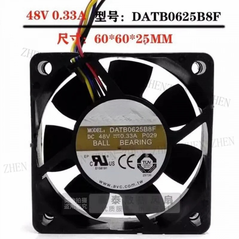 Y DATB0625B8F DC48V 0.33A 60x60x25MM 4선 PWM 냉각팬기능
