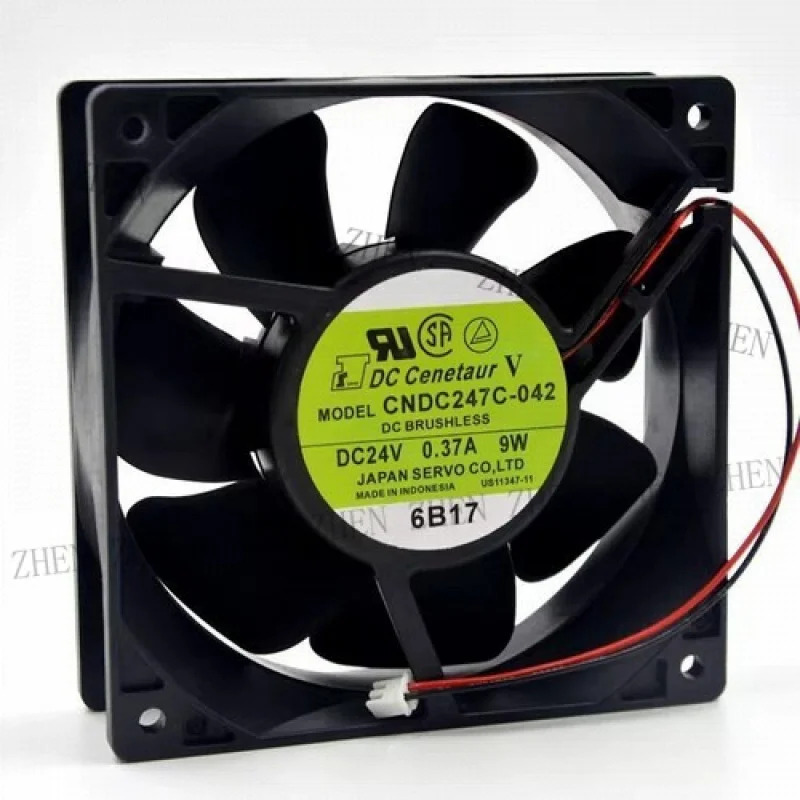 Y FOR CNDC247C-042 24V 0.37A 9W 120x120x38MM 2핀 인버터 냉각팬