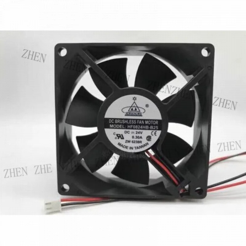 Y YIHUAKEJI HF0824HB-B25 8025 DC24V 0.30A 8CM 2선 인버터 냉각팬용