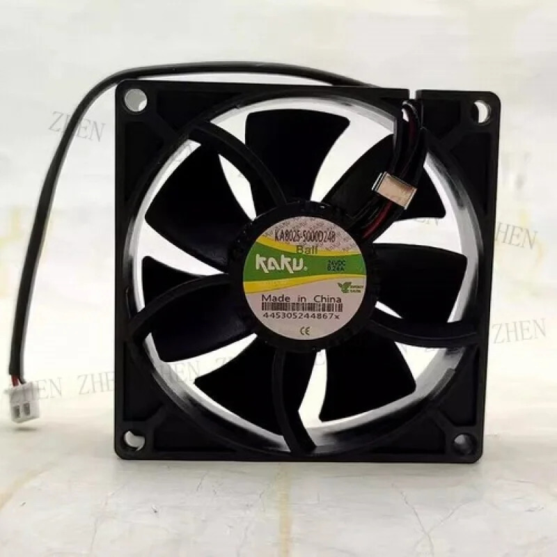 Y KA8025-5000D24B DC24V 0.24A 8CM 2핀 냉각팬