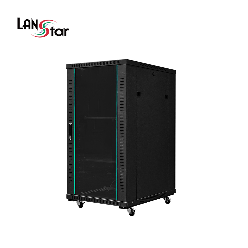 랜스타 LS-1200HB 허브랙 검정 22U 1200x800x600 통신랙 국제규격 - 상품 이미지