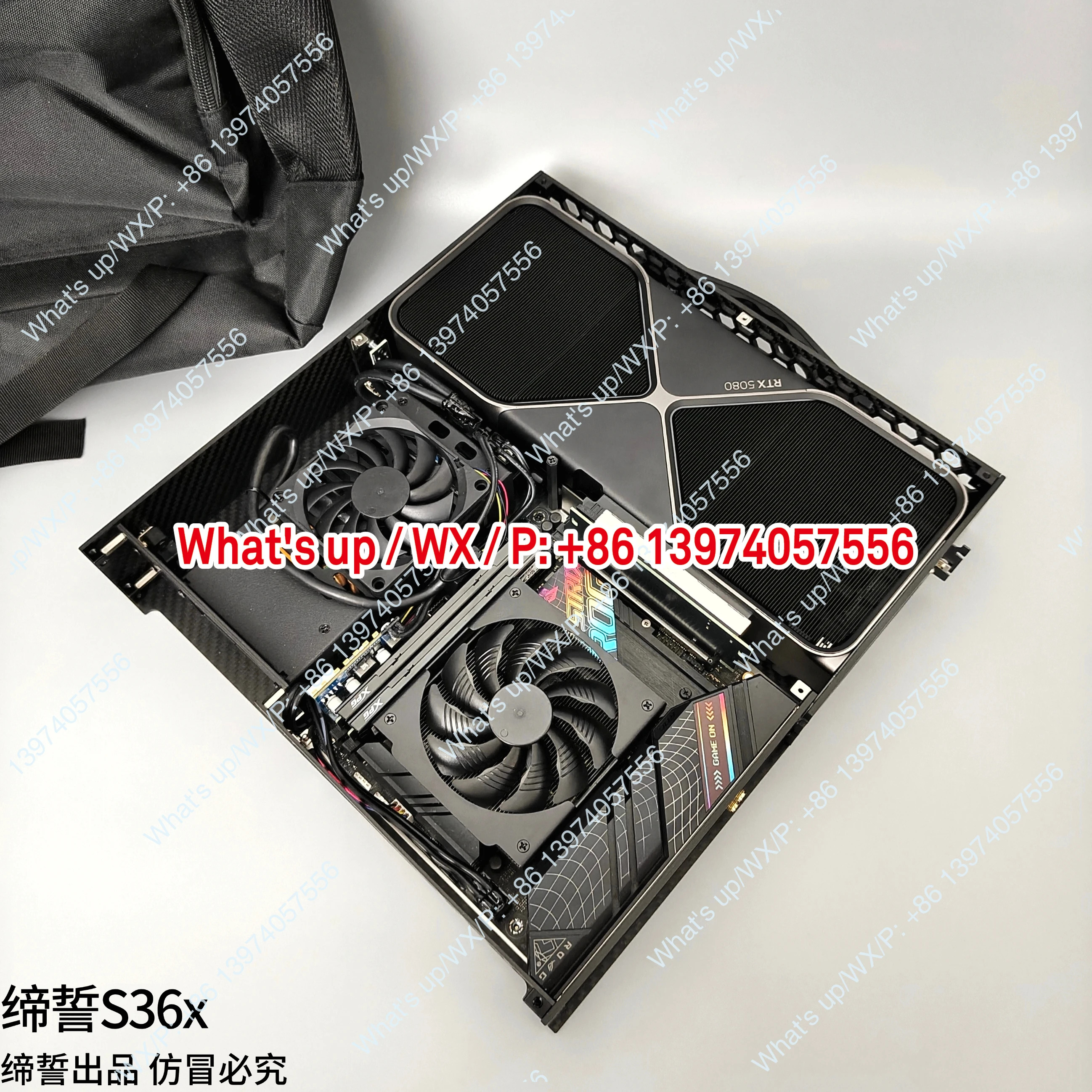 신형 S354리터 휴대미니 ITX 타일형 소형 호스트 듀얼 팬 그래픽 카드 지포스 지원
