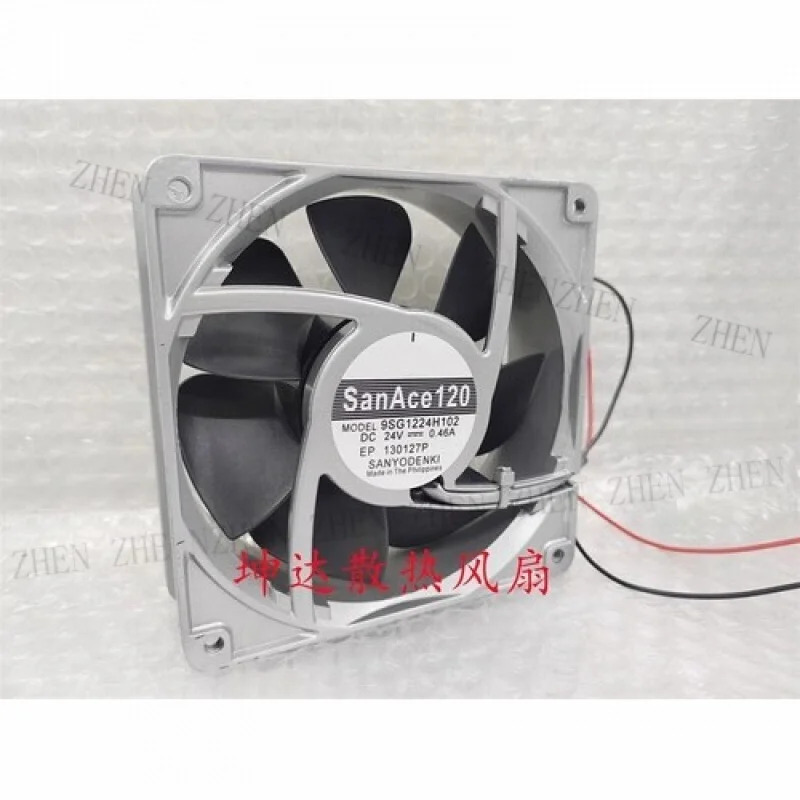 Y FOR 9SG1224H102 12038 DC24V 0.46A 12CM 2-와이어 인버터 고온 팬