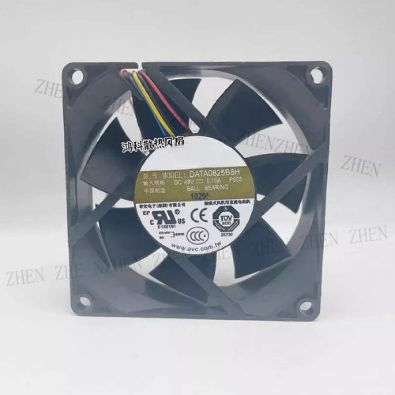 Y DATA0825B8H DC48V 0.10A 8025 8CM 4선 냉각팬기능