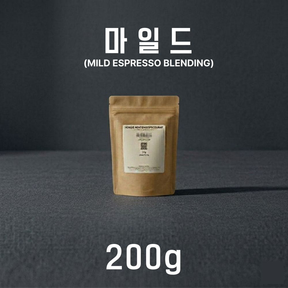[직화로스팅] 홍제멘션 하우스블랜딩 마일드 홀빈, 200g, 1개 - 상품 이미지