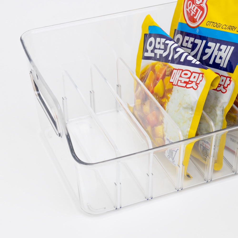 살림공간 팬트리정리 냉장고 트레이 보관용기 투명 칸막이 이미지 8