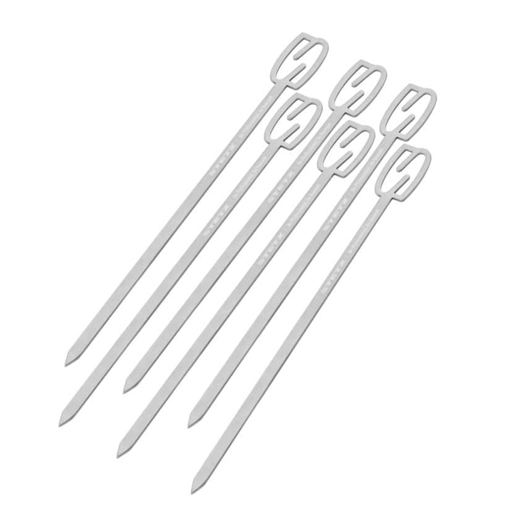 스테츠 스텐 바베큐 꼬치 6개입 캠핑 구이용 꼬챙이 막대