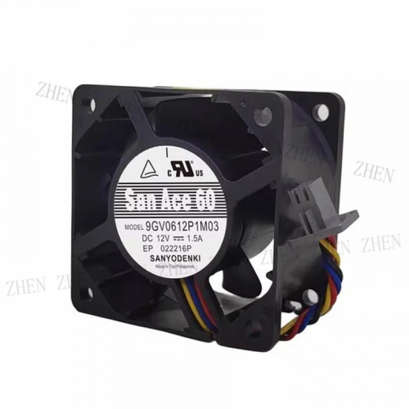 Y FOR 9GV0612P1M03 DC12V 1.50A 6038 6CM 4선식 냉각팬
