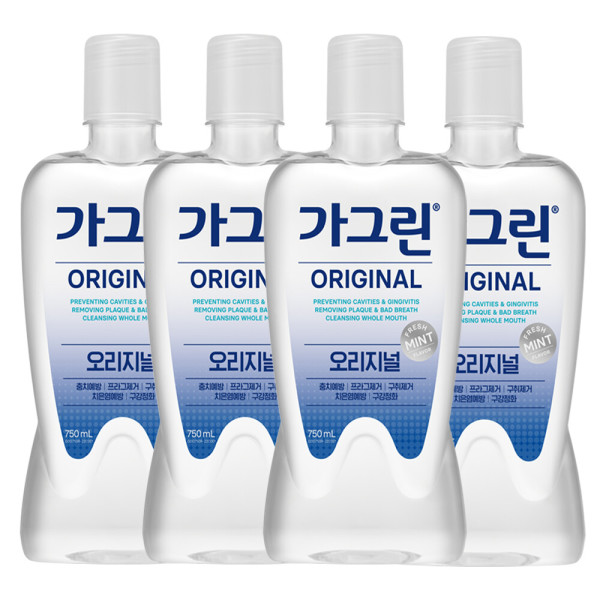 가그린 오리지날  구강청결제 750ml x 4개+100ml - 상품 이미지